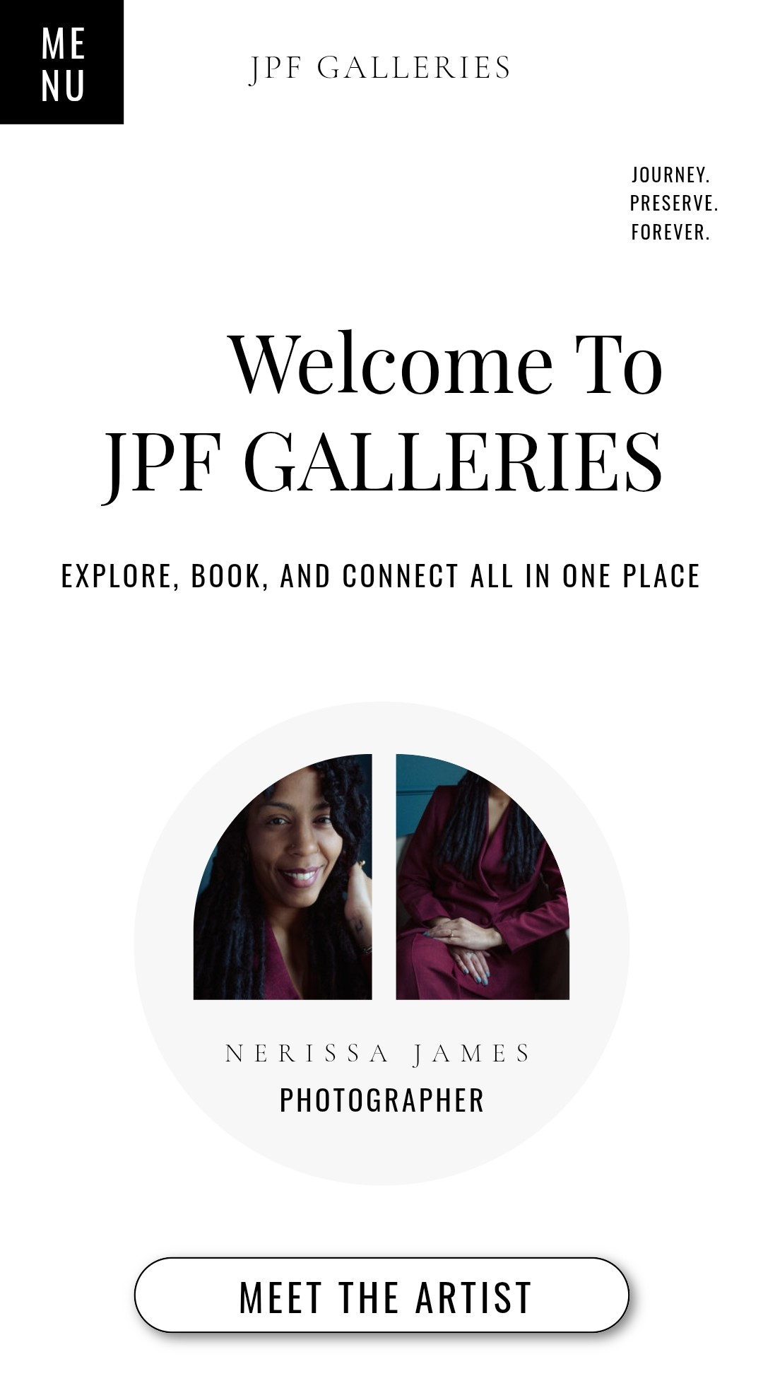 Mobile screenshot of a custom Hub page replacing Linktree, showing branded navigation links on a personal website